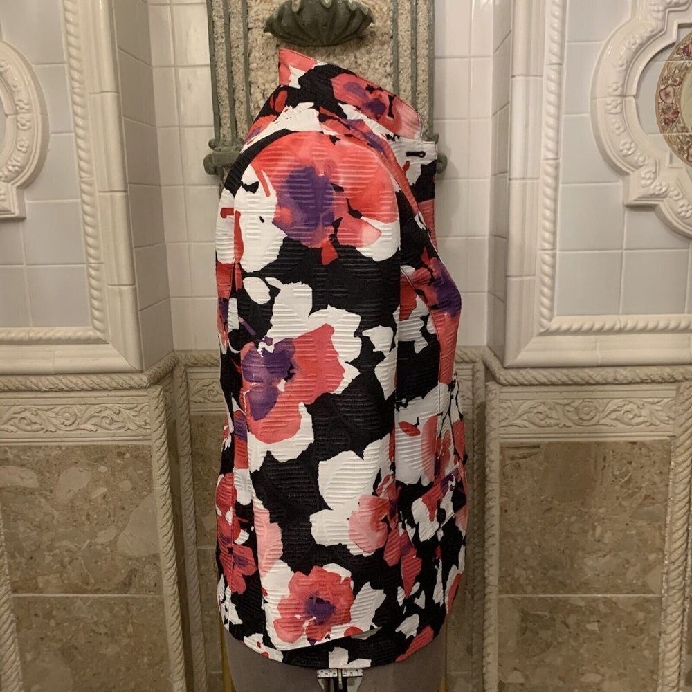 Alfred Dunner. Size 12. Lightweight Button Up Flo… - image 3